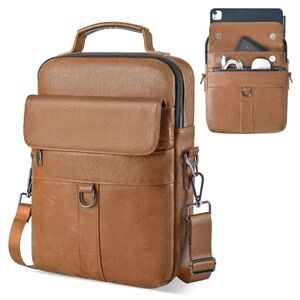 CaseDeer 13" Messenger Tablet PU Leather Bag